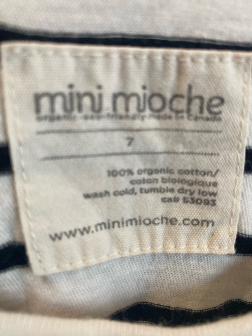Mini Mioche Striped Kids Tank Top 100% organic cotton - Picture 2 of 3